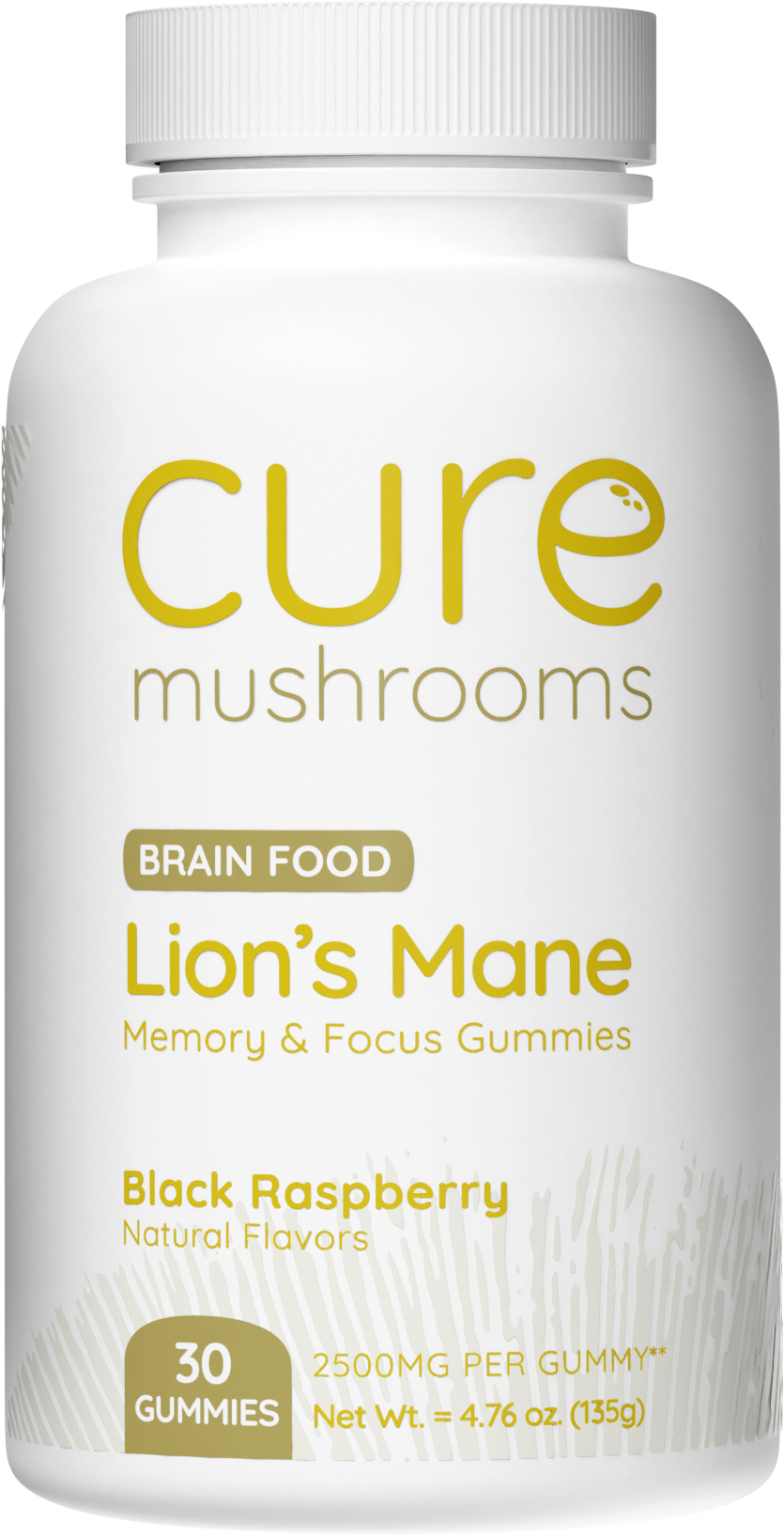 cure mushrooms lion's mane mushroom gummies for memory and focus