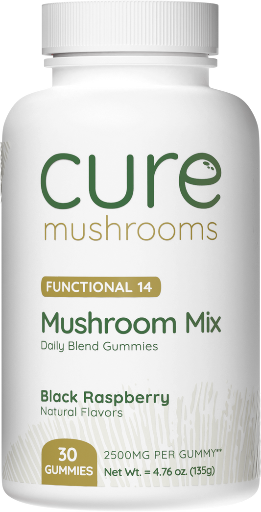 Cure Mushrooms 14 mushroom mix mushroom gummies