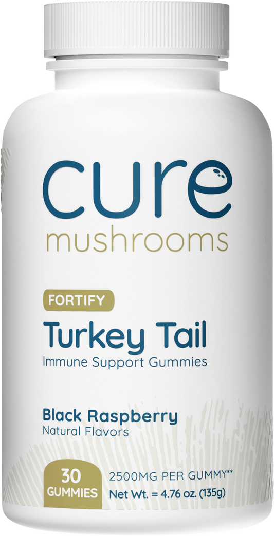 cure mushrooms turkey tail mushroom gummies supplements