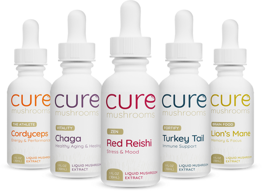 Cure mushrooms full set pack of mushroom tinctures