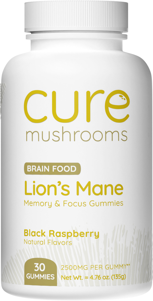 cure mushrooms lion's mane gummies for memory and focus