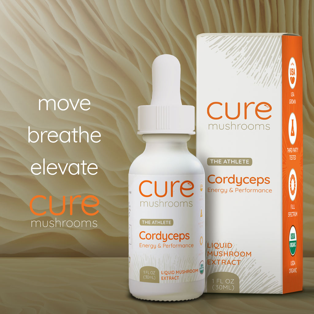 move breathe elevate cordyceps tincture by cure mushrooms