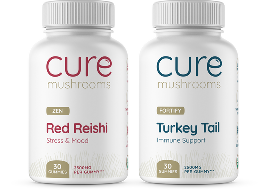 cure mushroom defense gummies red reishi and turkey tail