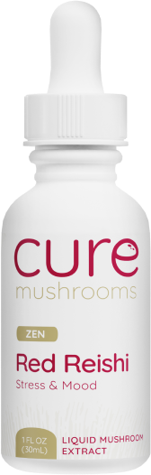 Cure Mushrooms red reishi mushroom stress and mood tincture