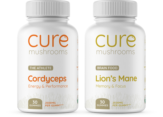 cordyceps and lion's mane mushroom gummies pack